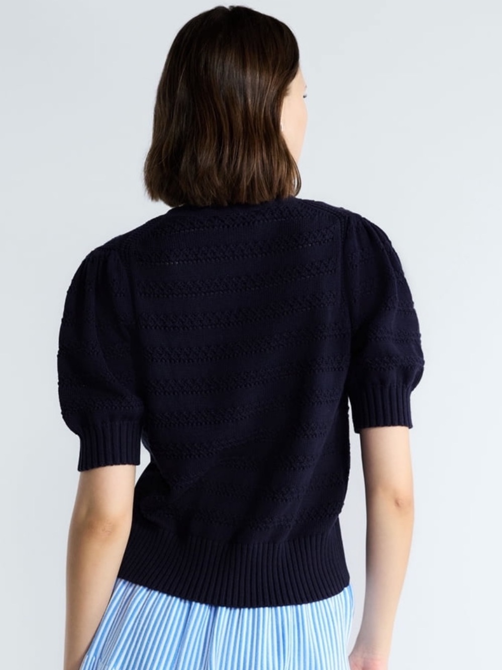 Free Assembly| Puff Sleeve Crochet Cardigan Size XXL - Picture 13 of 13